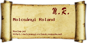 Molcsányi Roland névjegykártya